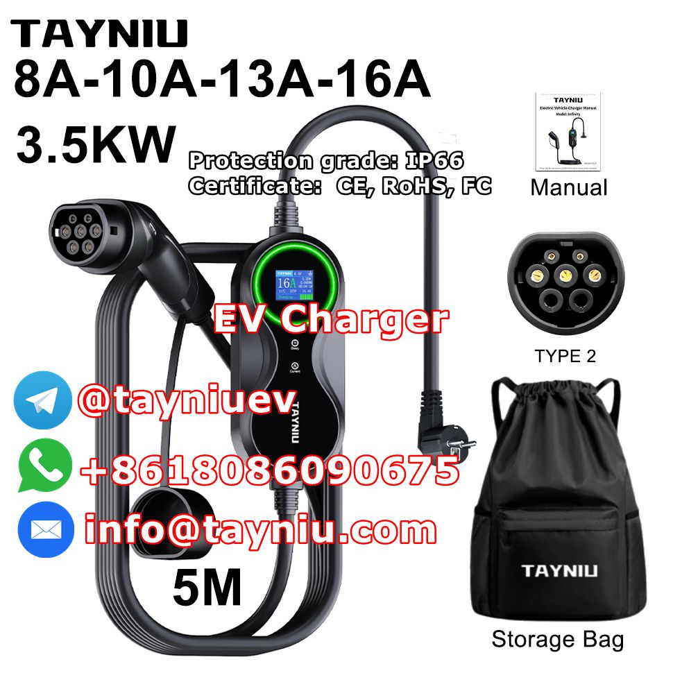 Tayniu Infinity 3.5KW 7KW Type 2 EV charger European Standard