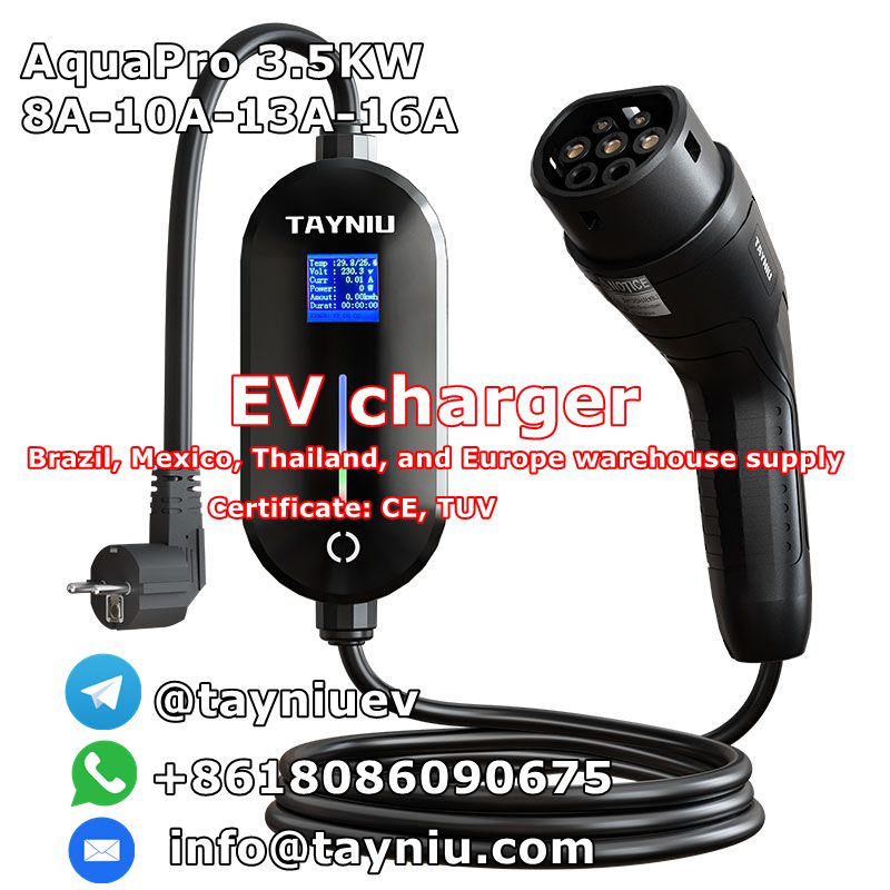 Tayniu mobile electric car charger AquaPro 3.5KW