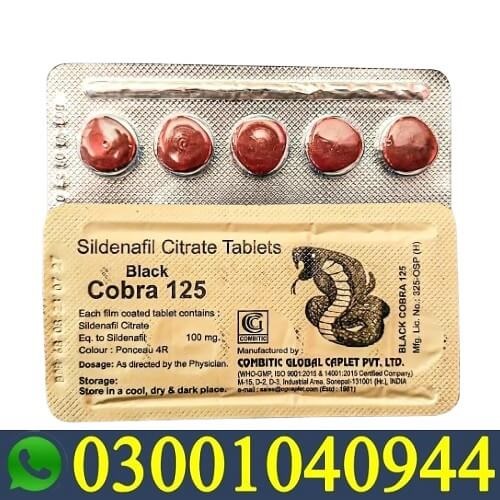 Black Cobra 125mg Tablets in Pakistan