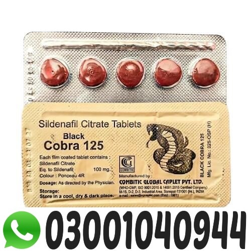 Black Cobra 125mg Tablets in Pakistan