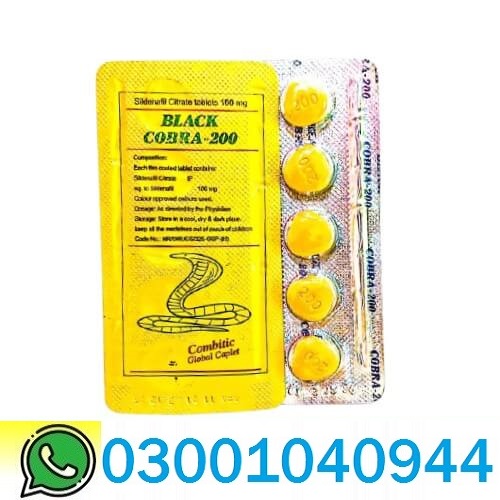 Black Cobra 200mg Tablets in Pakistan
