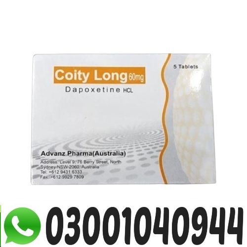 Coity Long 60 mg Dapoxetine Tablets Price In Pakistan