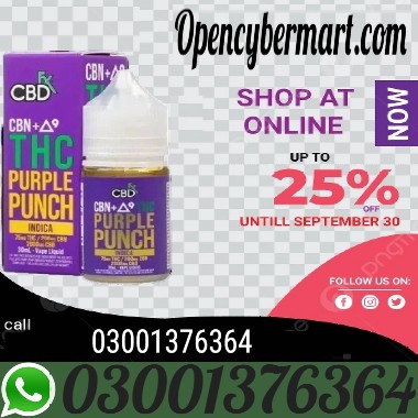 THC Vape Juice CBD + Delta-9 THC Purple Punch In Pakistan