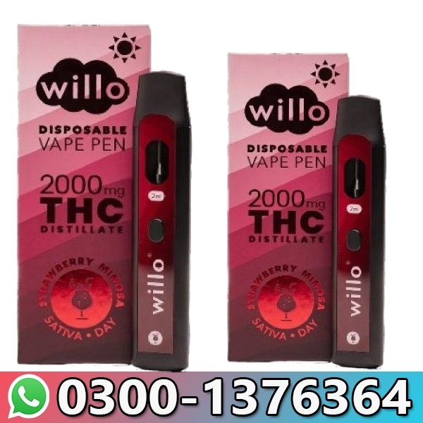 THC Willo Disposable Vape Pen 2000mg Price In Pakistan