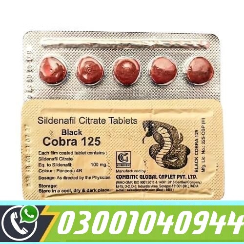 Black Cobra 125mg Tablets in Pakistan