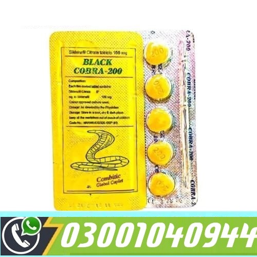 Black Cobra 200mg Tablets in Pakistan