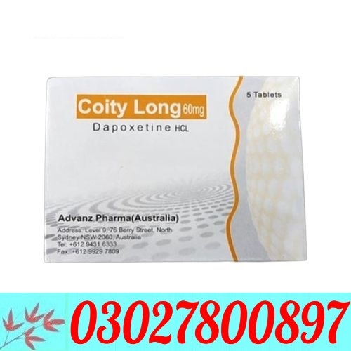 Coity Long 60 mg Dapoxetine Tablets Price In Pakistan