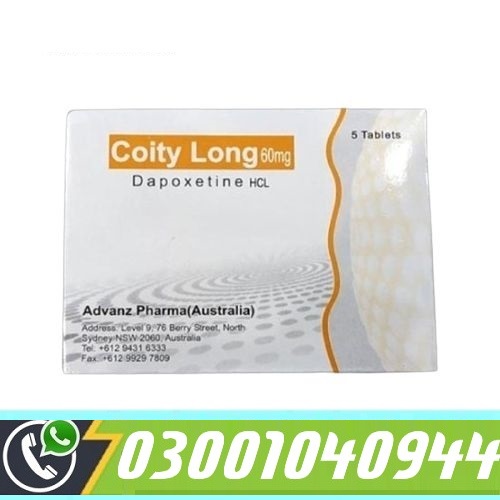 Coity Long 60 mg Dapoxetine Tablets Price In Pakistan
