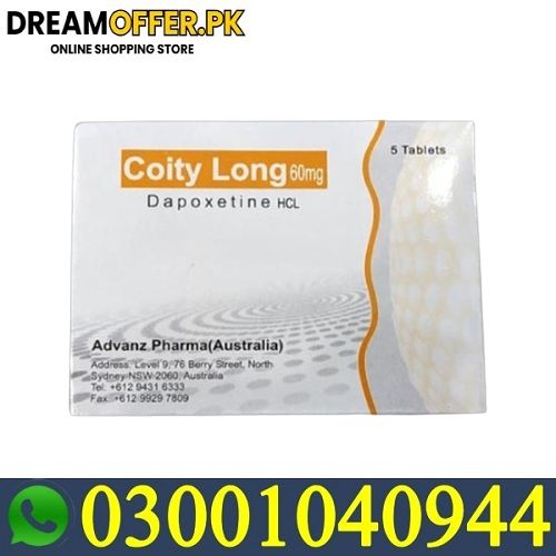 Coity Long 60 mg Dapoxetine Tablets Price In Pakistan