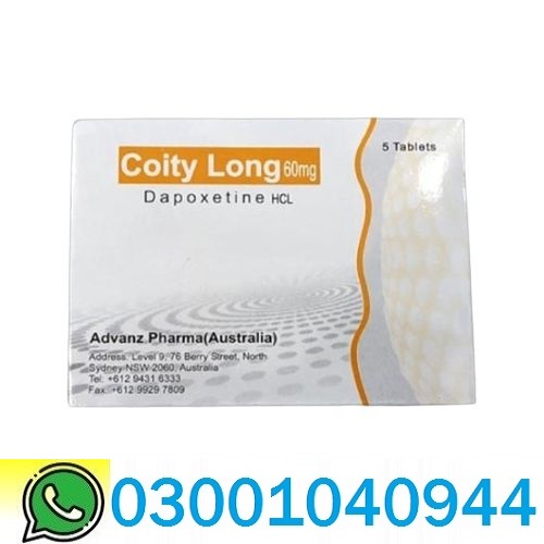 Coity Long 60 mg Dapoxetine Tablets Price In Pakistan